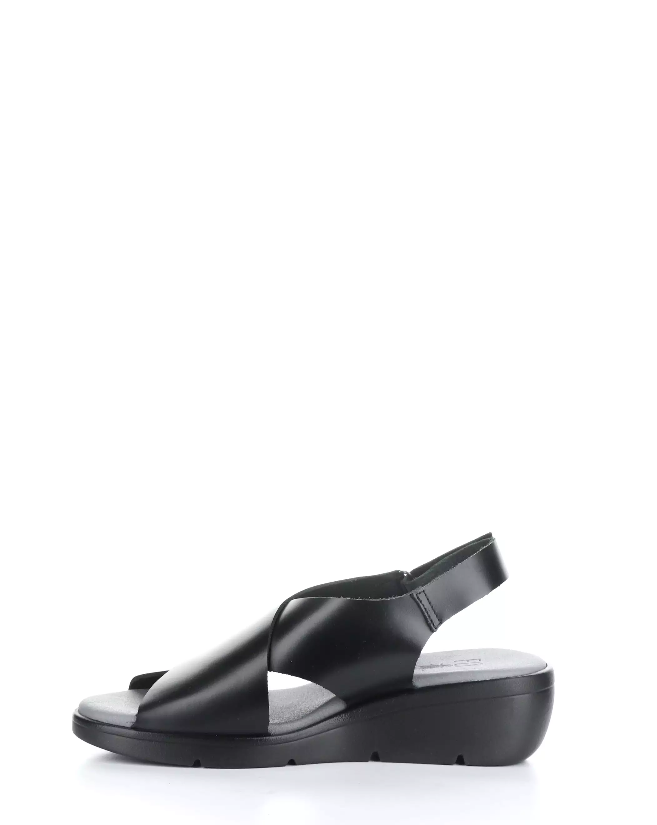 NABI058FLY 002 BLACK Sandals with Round Toe