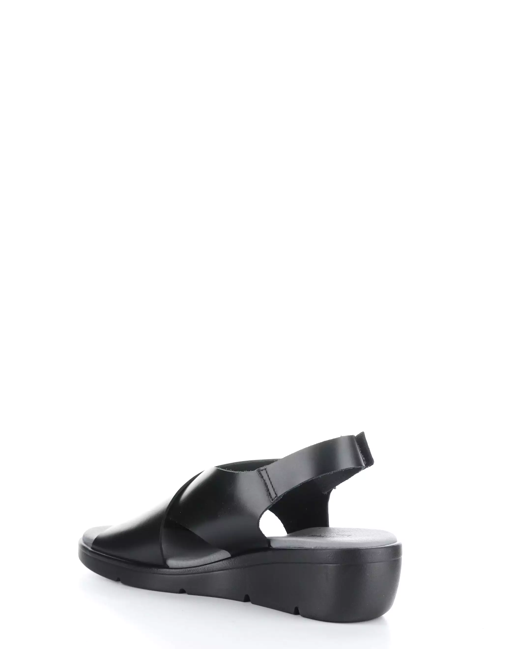 NABI058FLY 002 BLACK Sandals with Round Toe