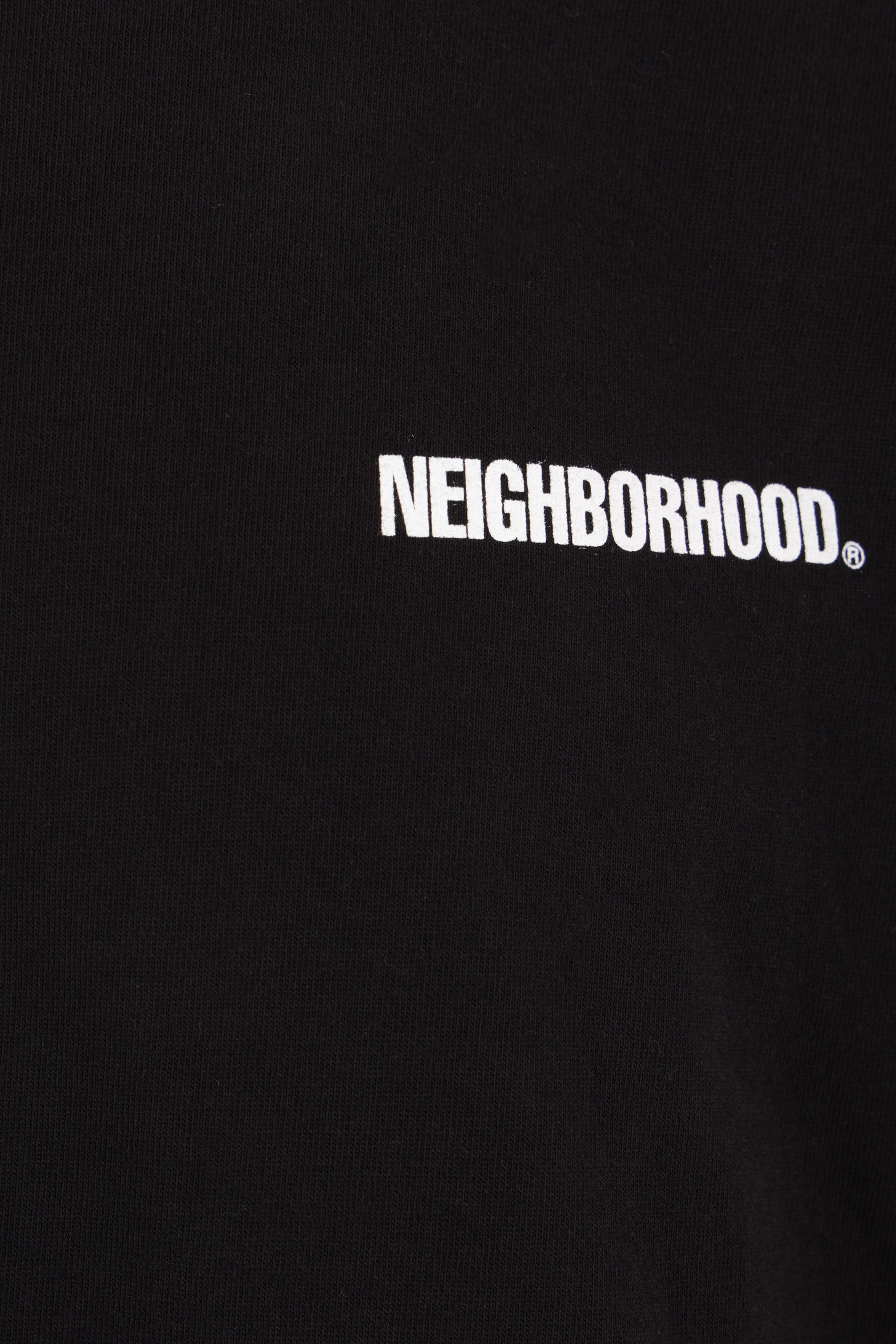 Neighborhood sweatshirt with printed logo.