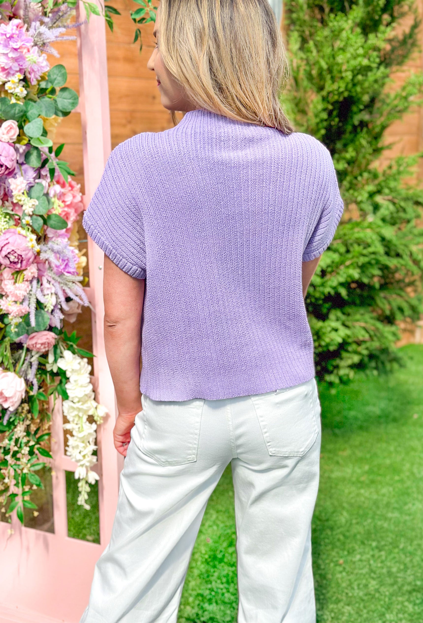 No Expectations Lavender Sweater - Shop Now!