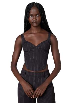 Noa Pinstripe Corset Top - Buy Online