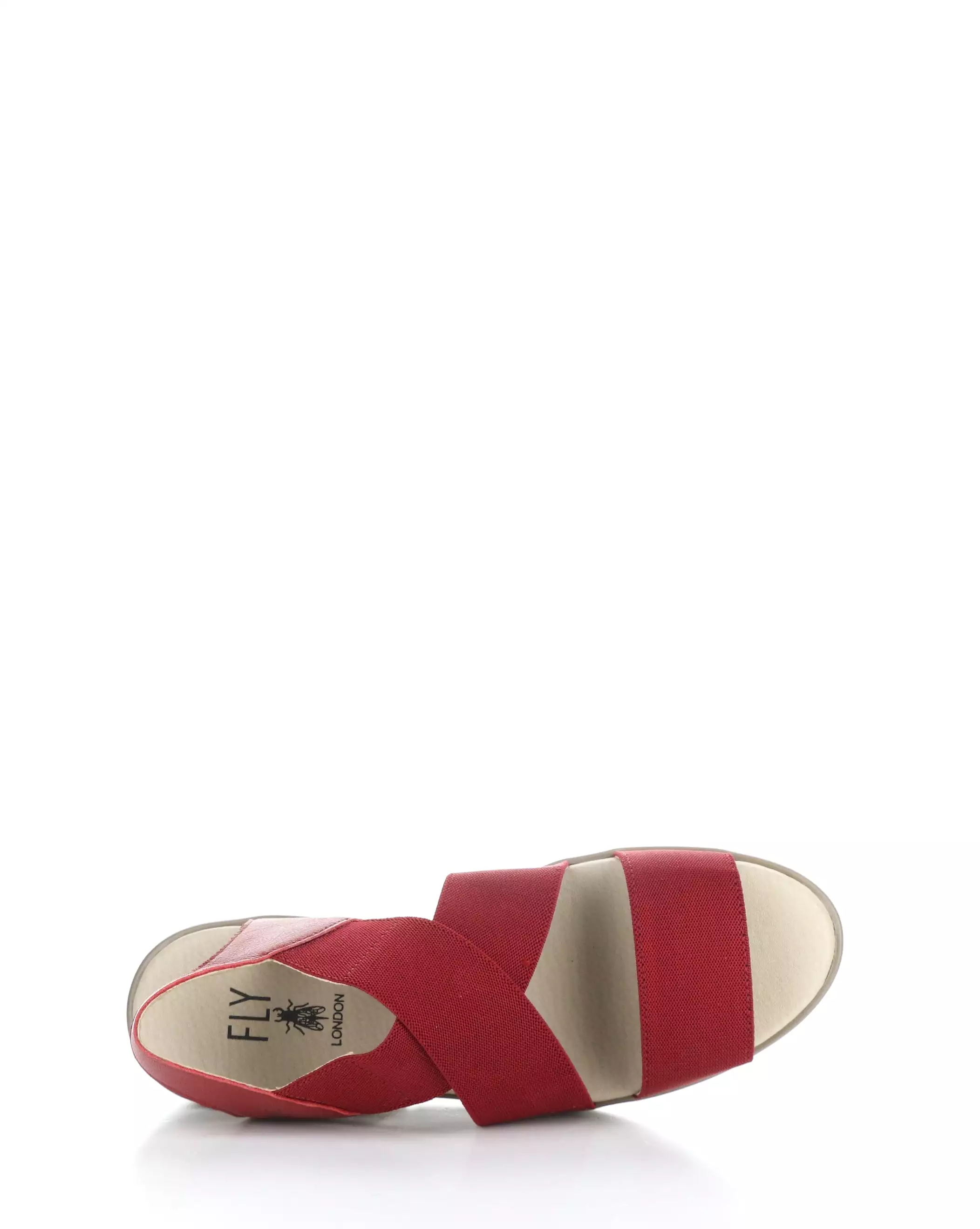 NOLI056FLY 001 LIPSTICK RED Sandals - Elasticated Design