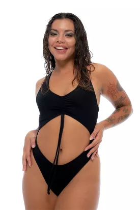 Nona Perkasa Black Hotline Bodysuit