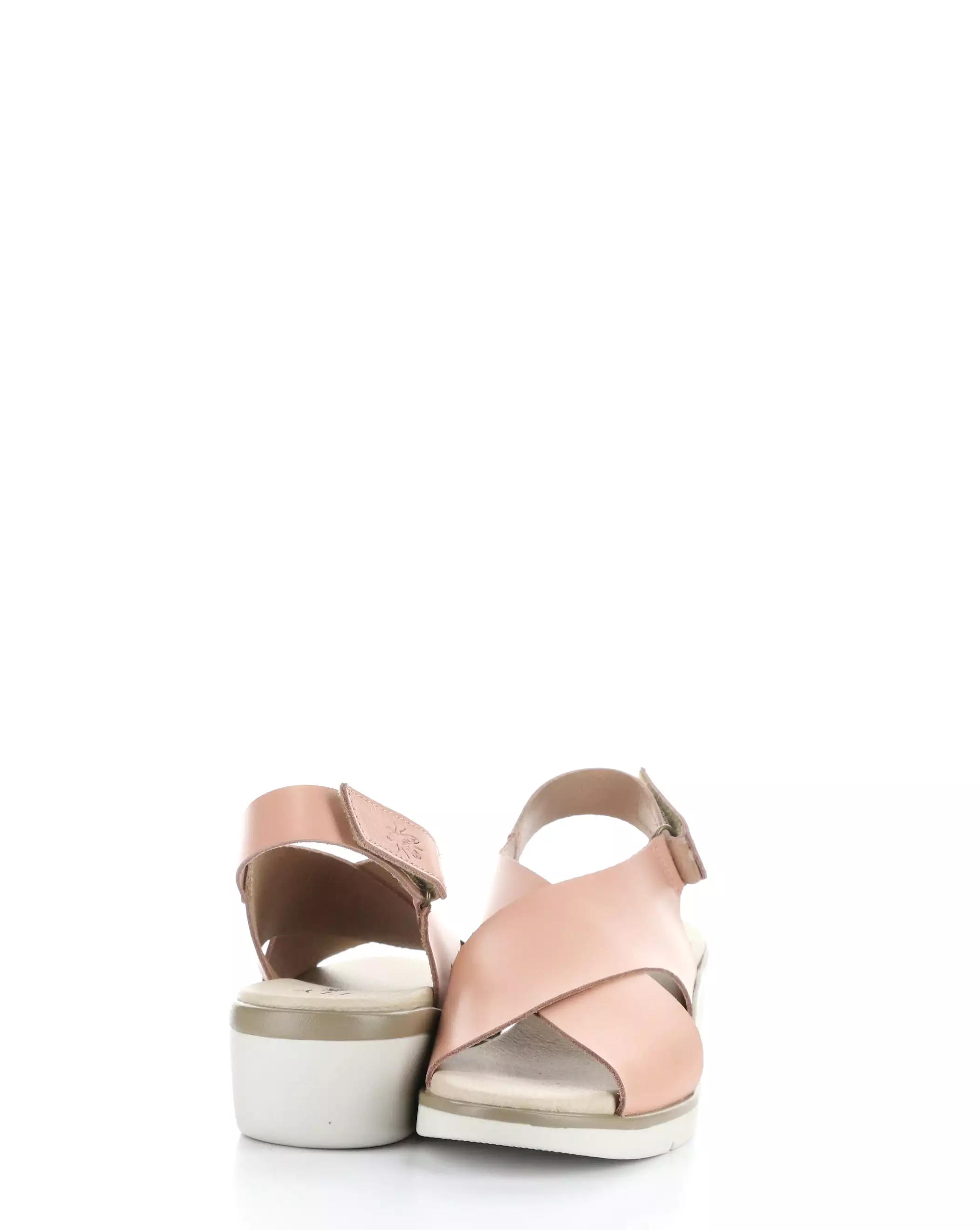 Nude Pink Round Toe Sandals (NABI058FLY 000)