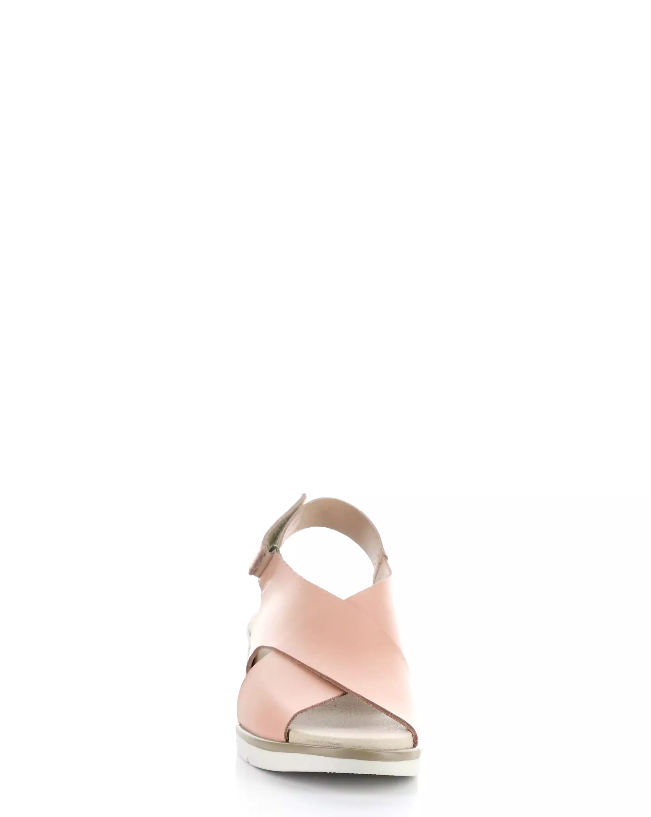 Nude Pink Round Toe Sandals (NABI058FLY 000)