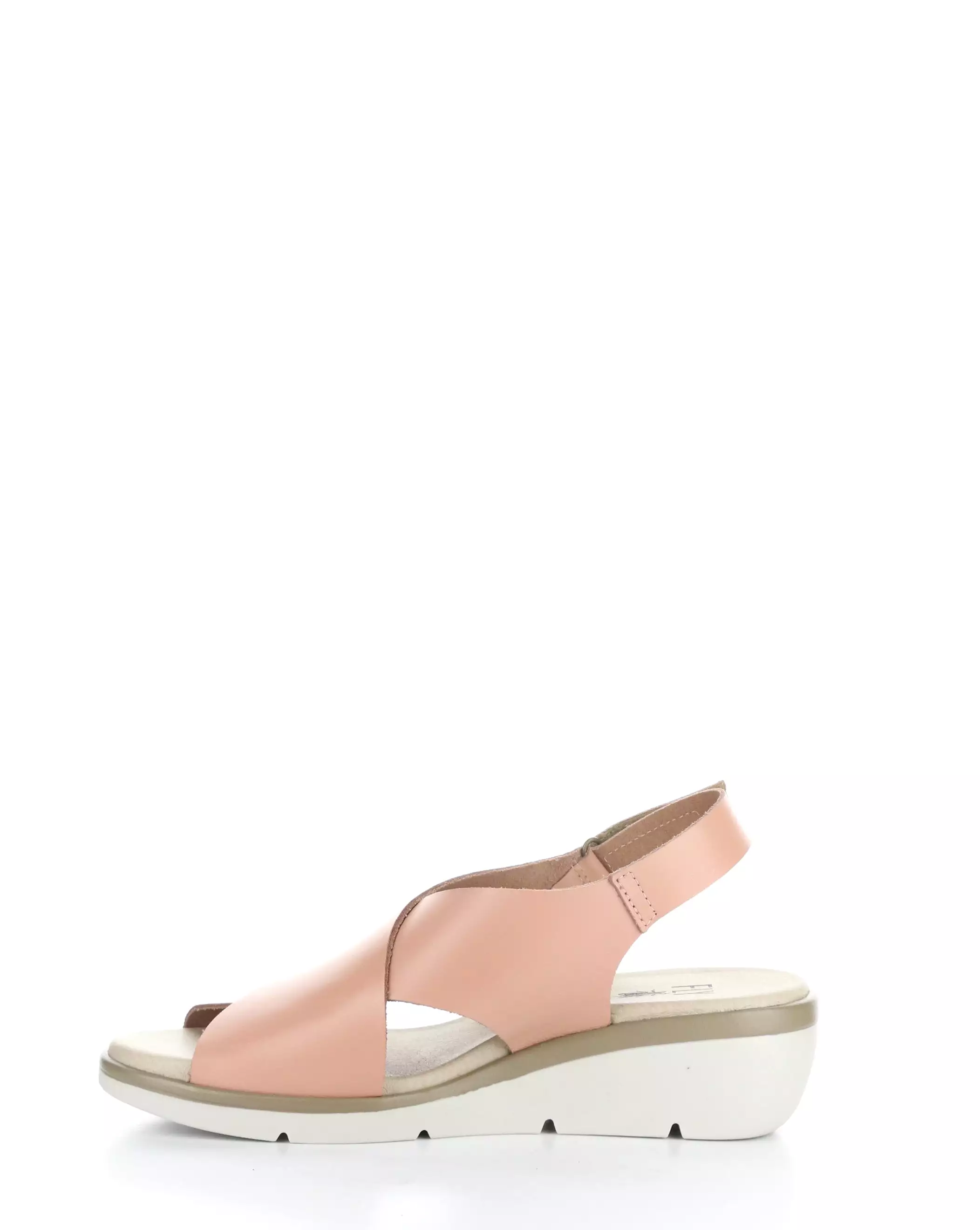 Nude Pink Round Toe Sandals (NABI058FLY 000)