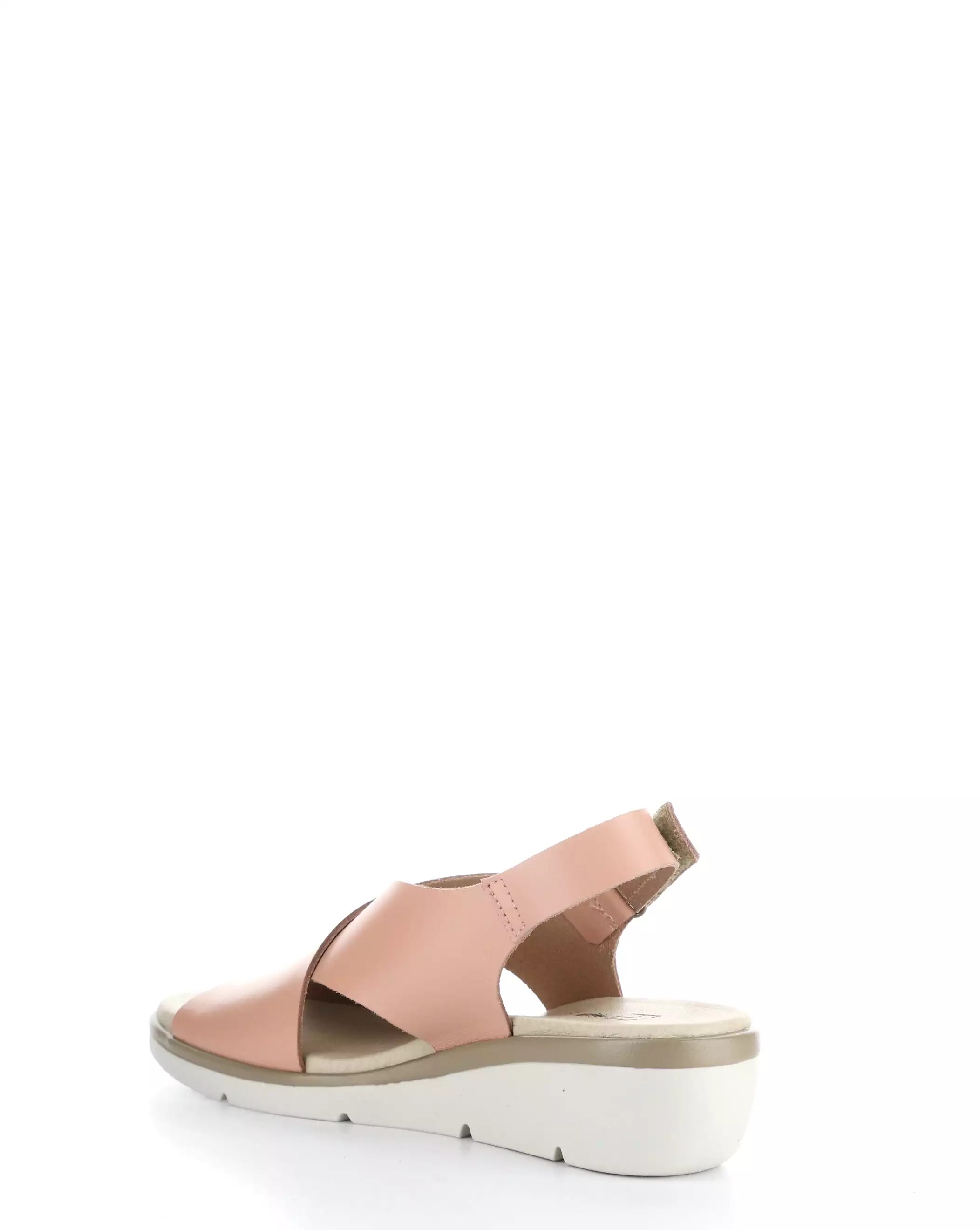 Nude Pink Round Toe Sandals (NABI058FLY 000)