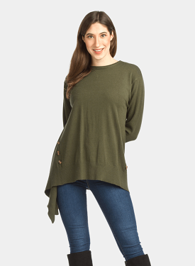 Olive Tunic - Papillon Oversized ST-11353