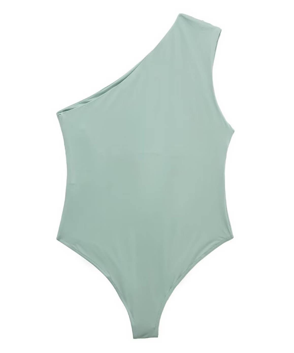 One Shoulder Bodysuit - Asymmetrical Design