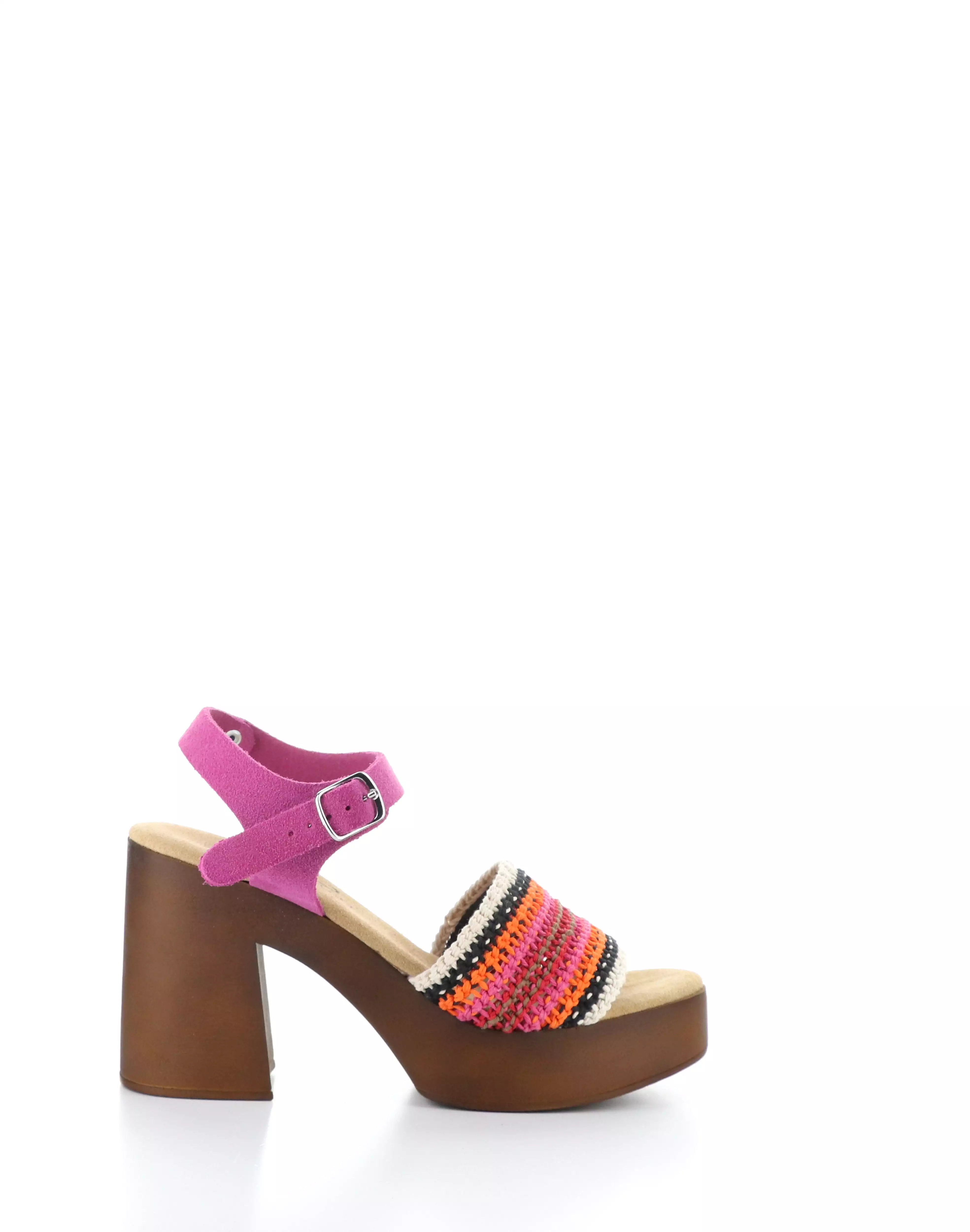 Orange Multi Round Toe Sandals by RENY