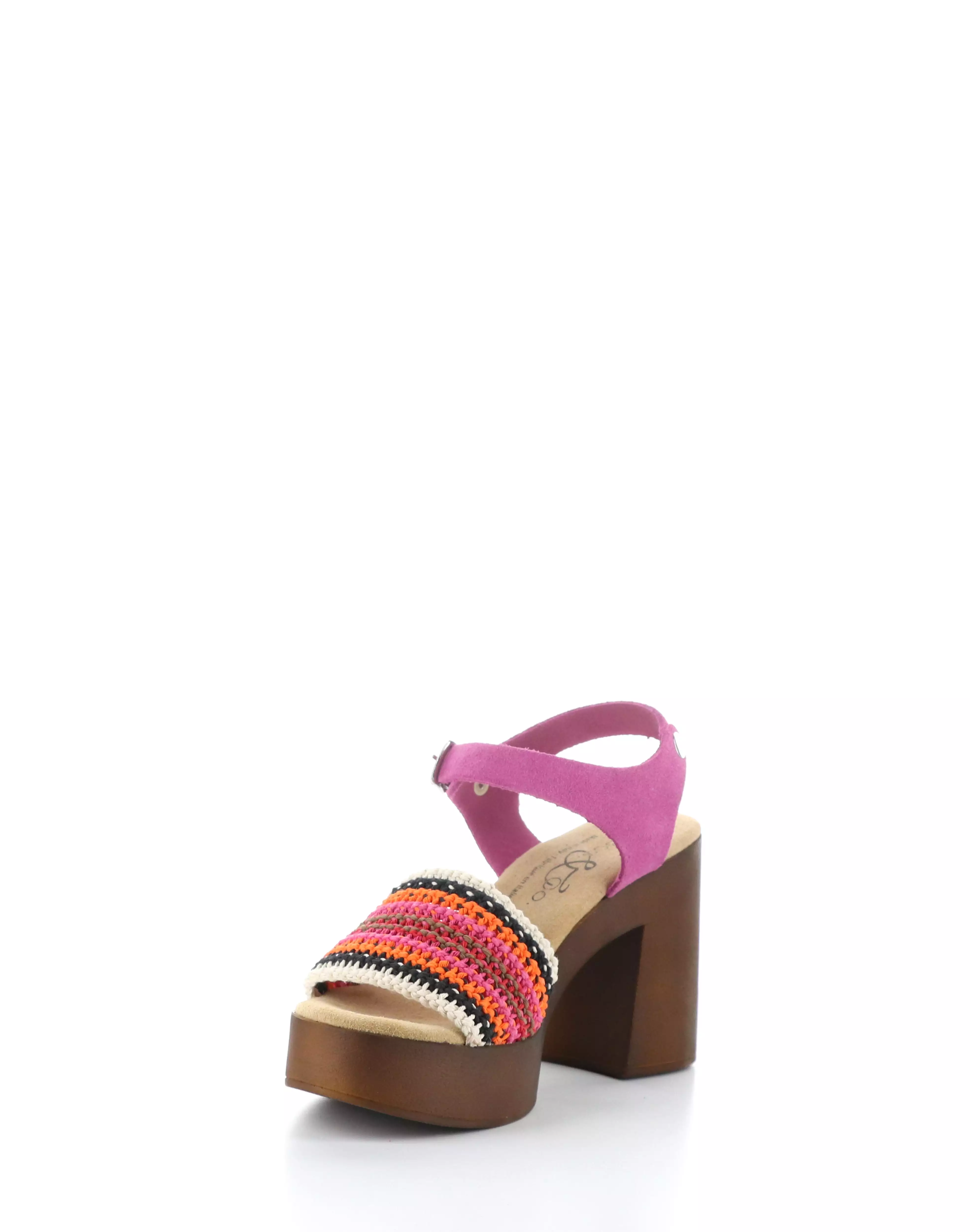 Orange Multi Round Toe Sandals by RENY