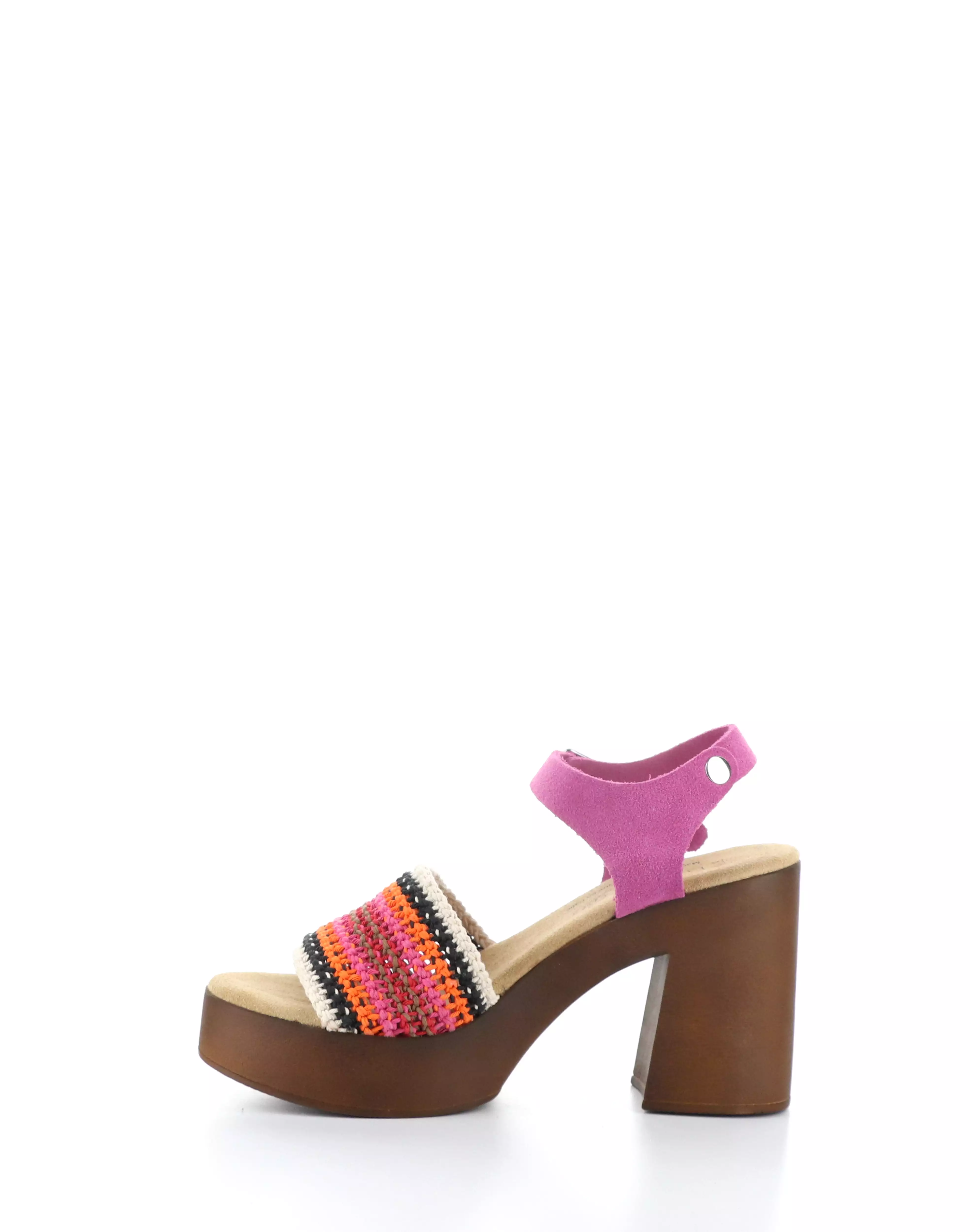 Orange Multi Round Toe Sandals by RENY