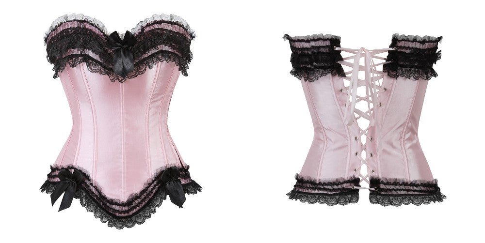 Pink and Black Poison Corset Drag