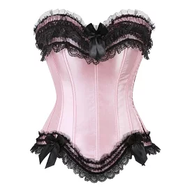 Pink and Black Poison Corset Drag