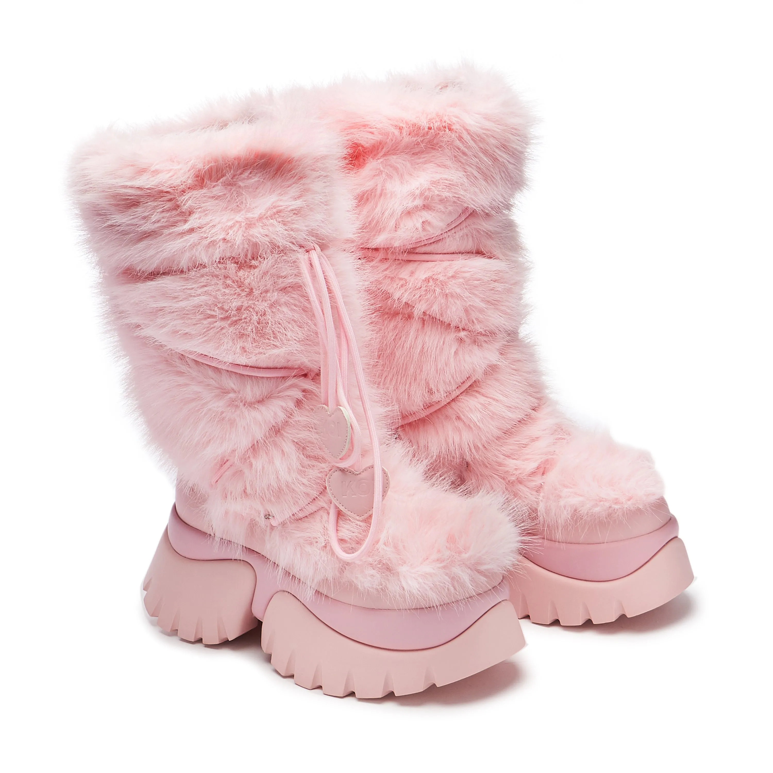 Pink Kawaii Sasquatch Fluffy Snow Boots