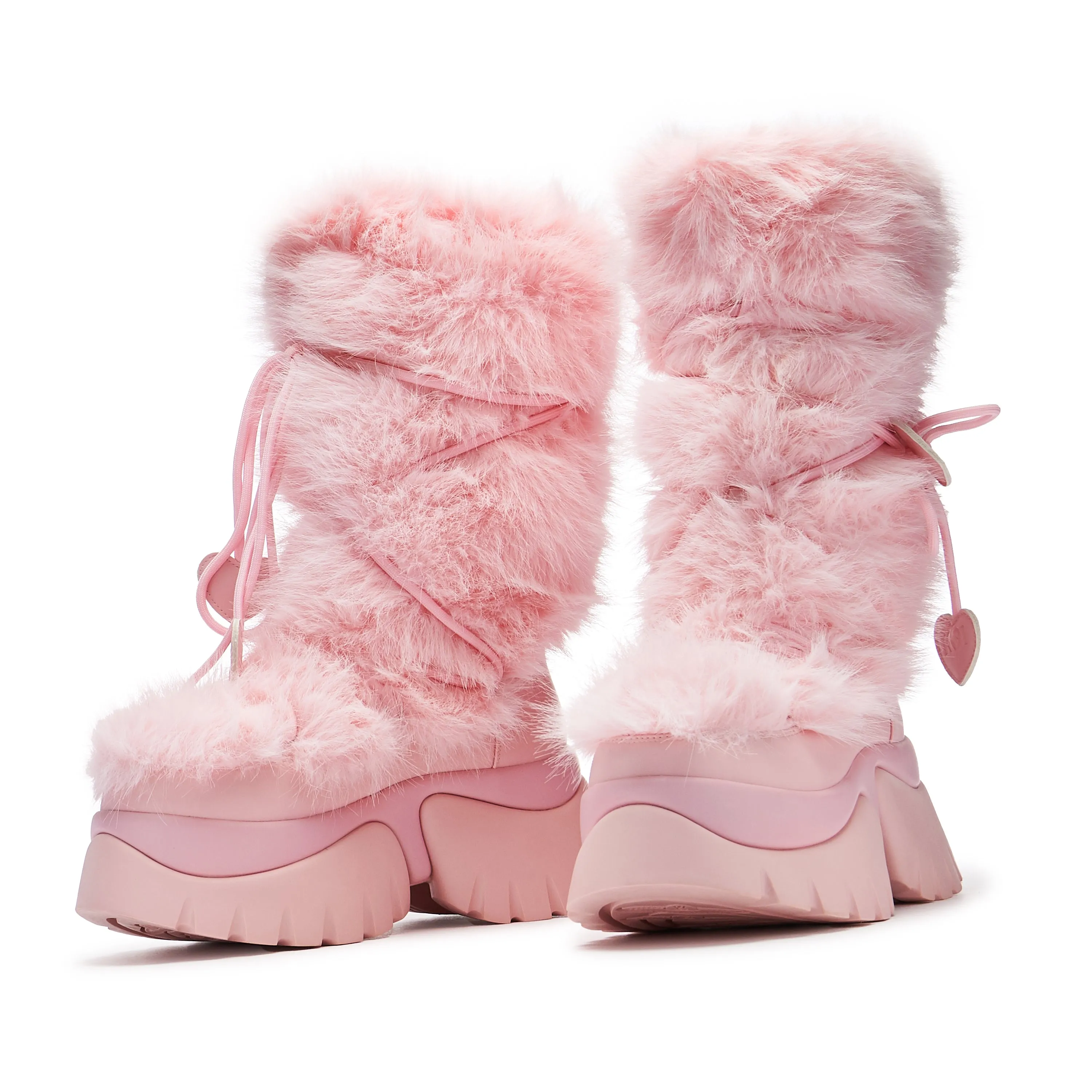 Pink Kawaii Sasquatch Fluffy Snow Boots