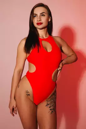 Pole Addict Extravaganza Bodysuit - Red: Buy Now!