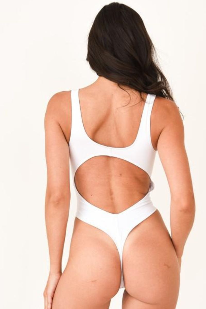 Pole Addict White Bodysuit