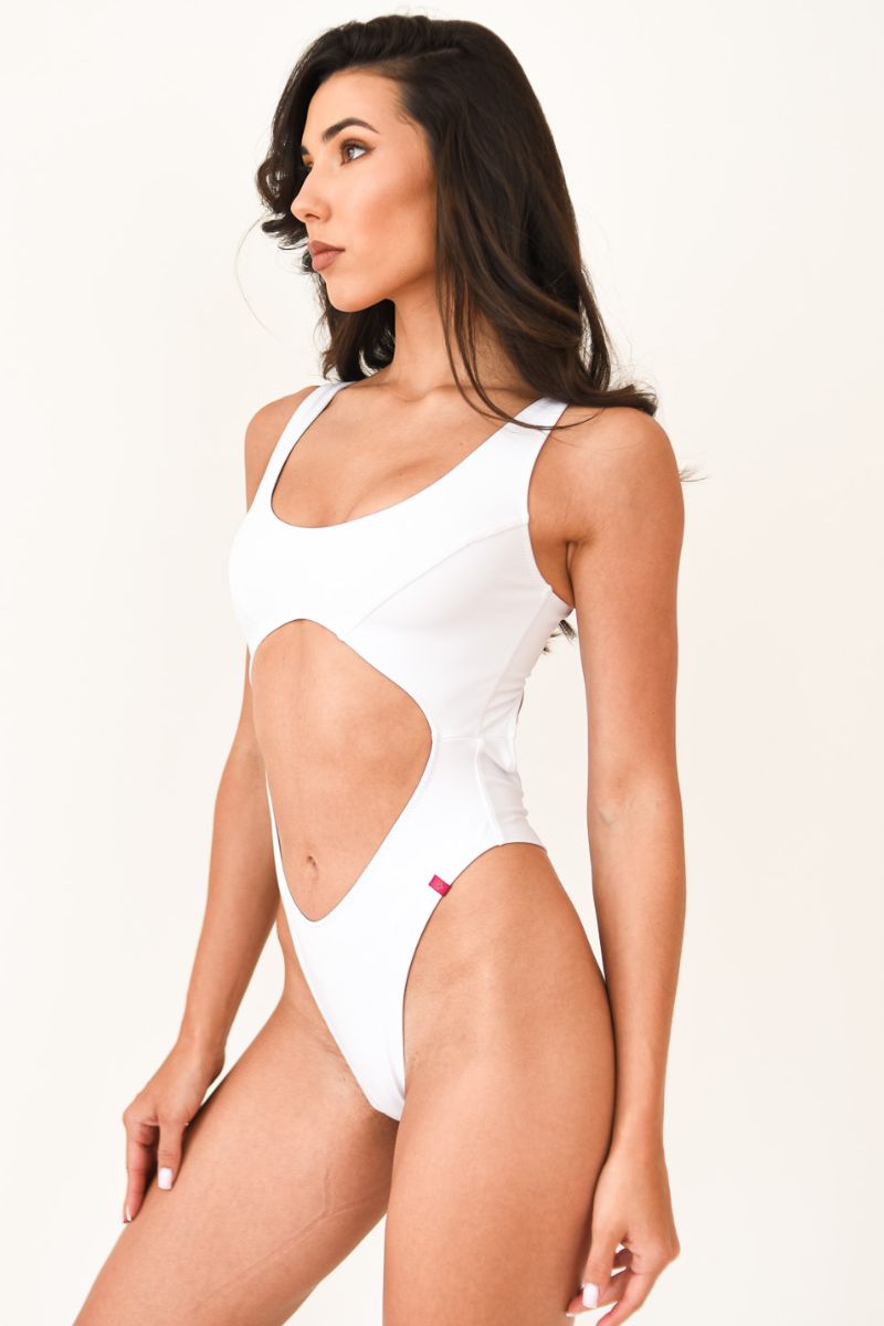 Pole Addict White Bodysuit