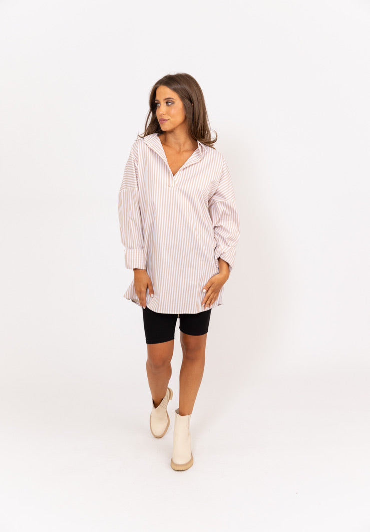 Poplin Striped Tunic