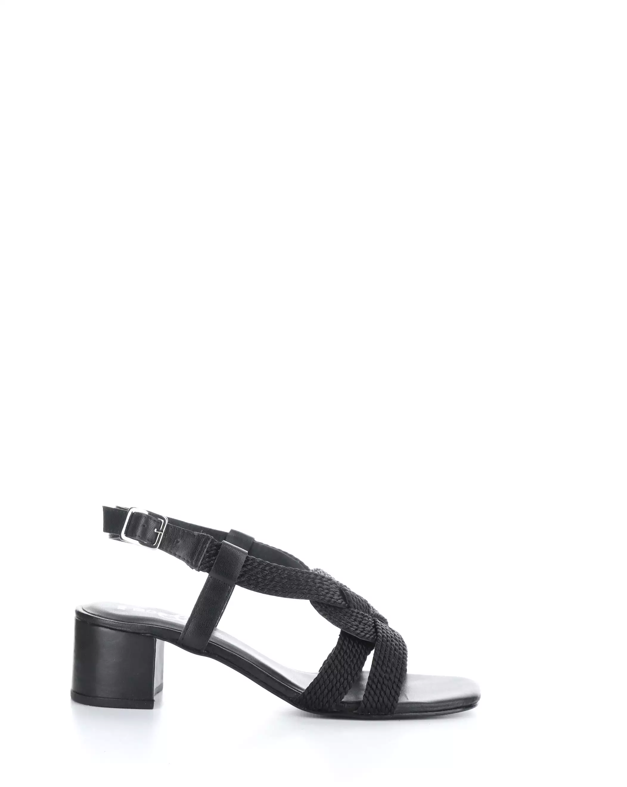 Positive BLACK Buckle Sandals