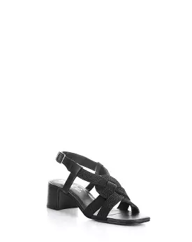 Positive BLACK Buckle Sandals