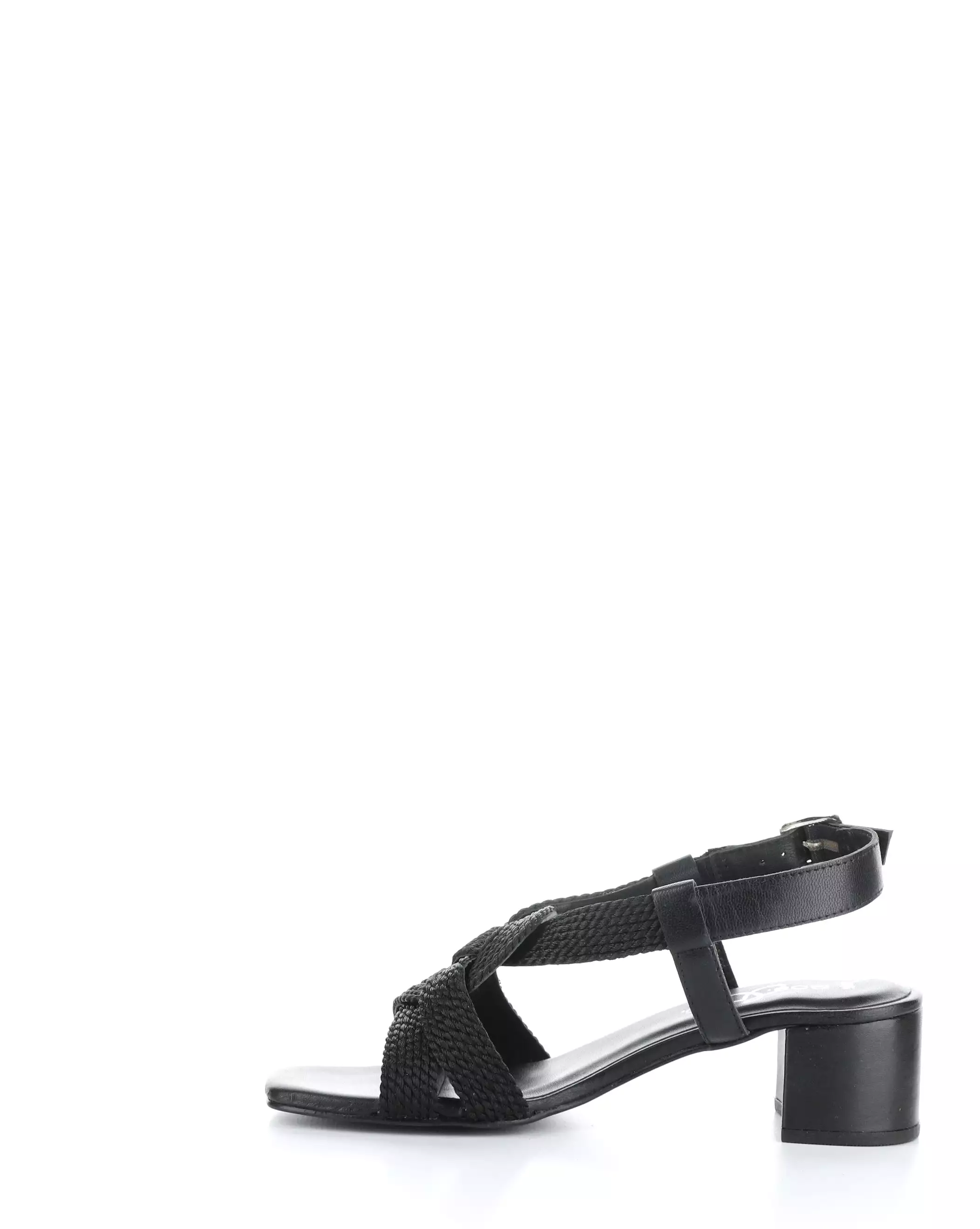 Positive BLACK Buckle Sandals