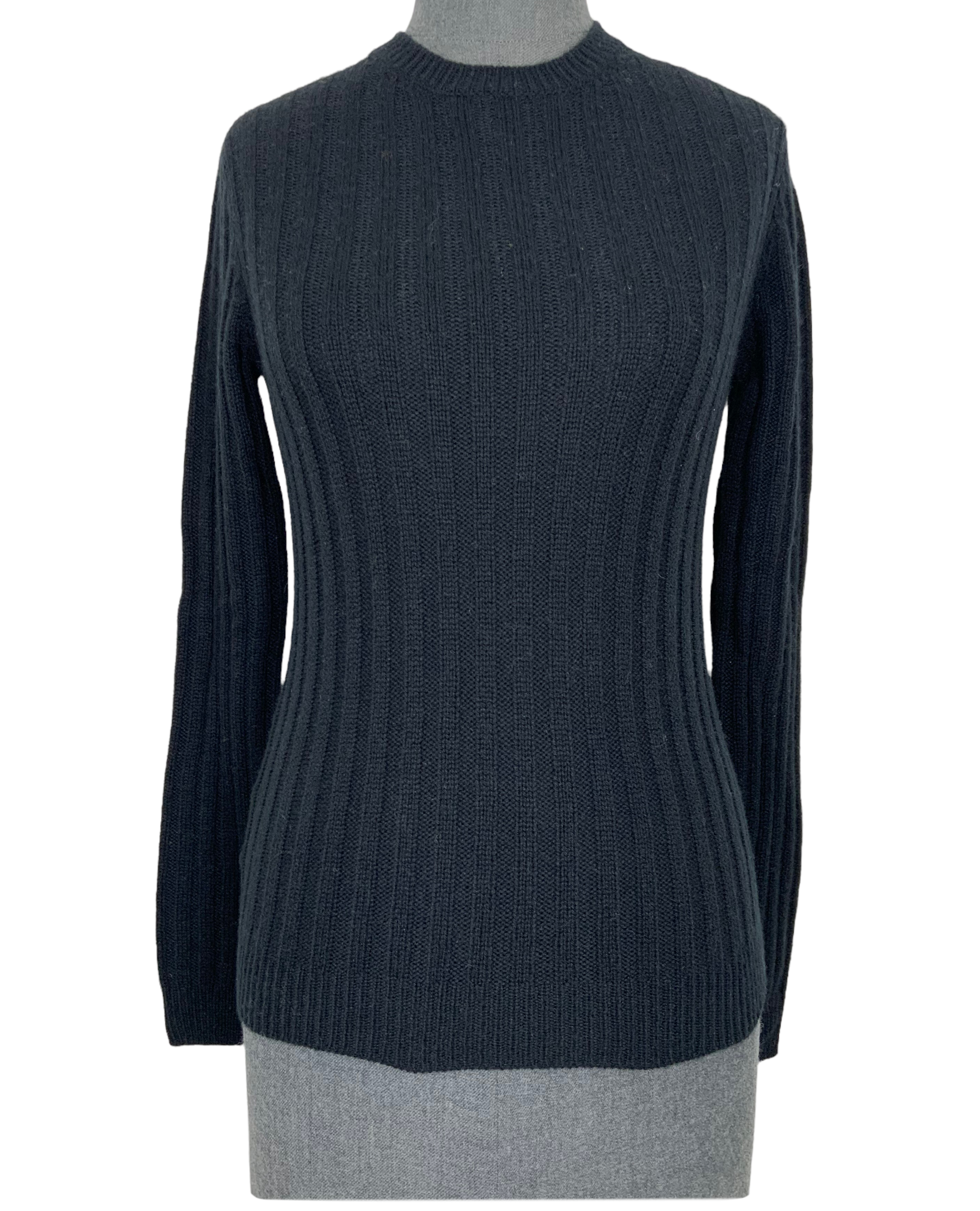 PRADA Cashmere Ribbed Sweater Small