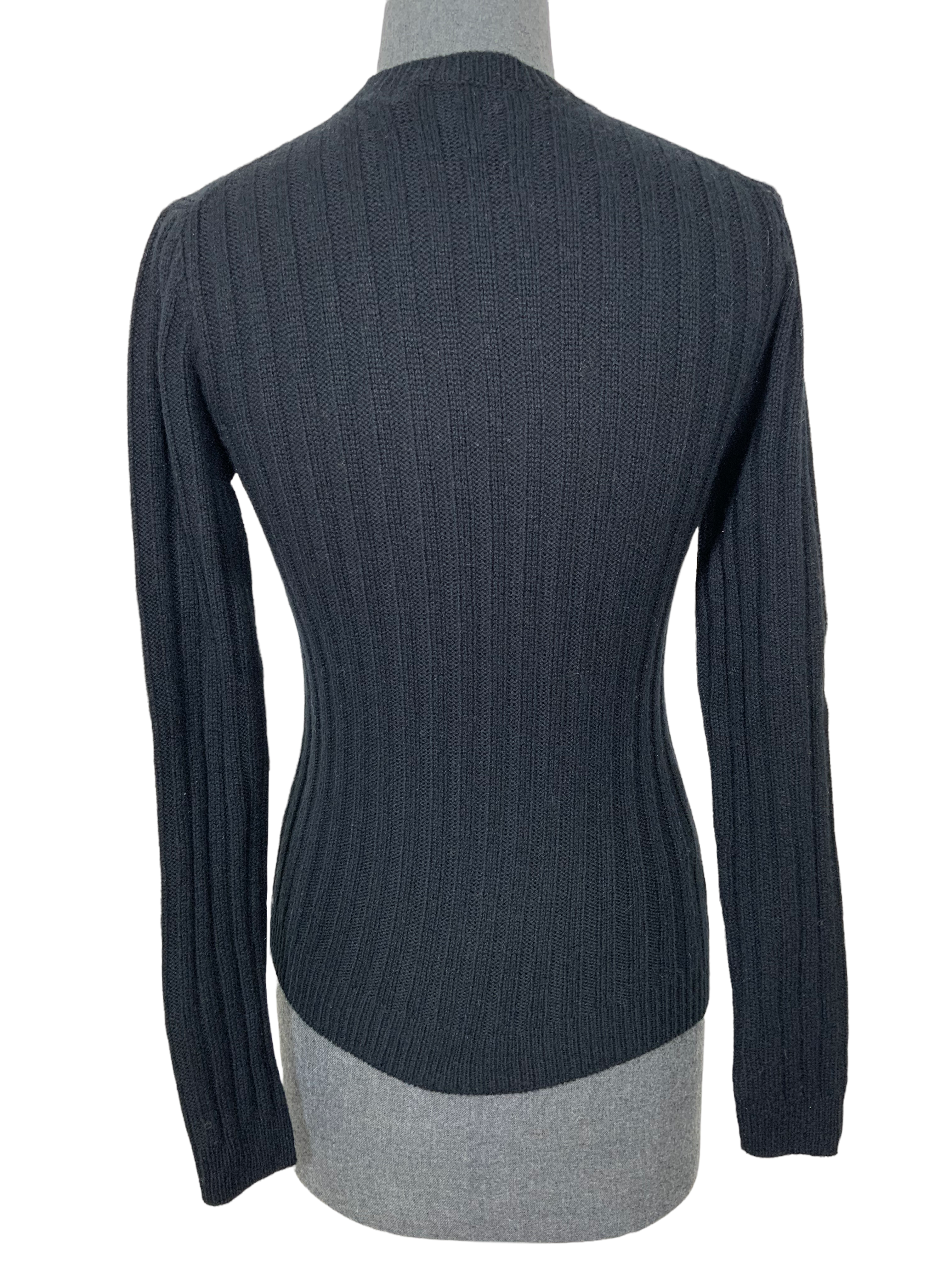 PRADA Cashmere Ribbed Sweater Small