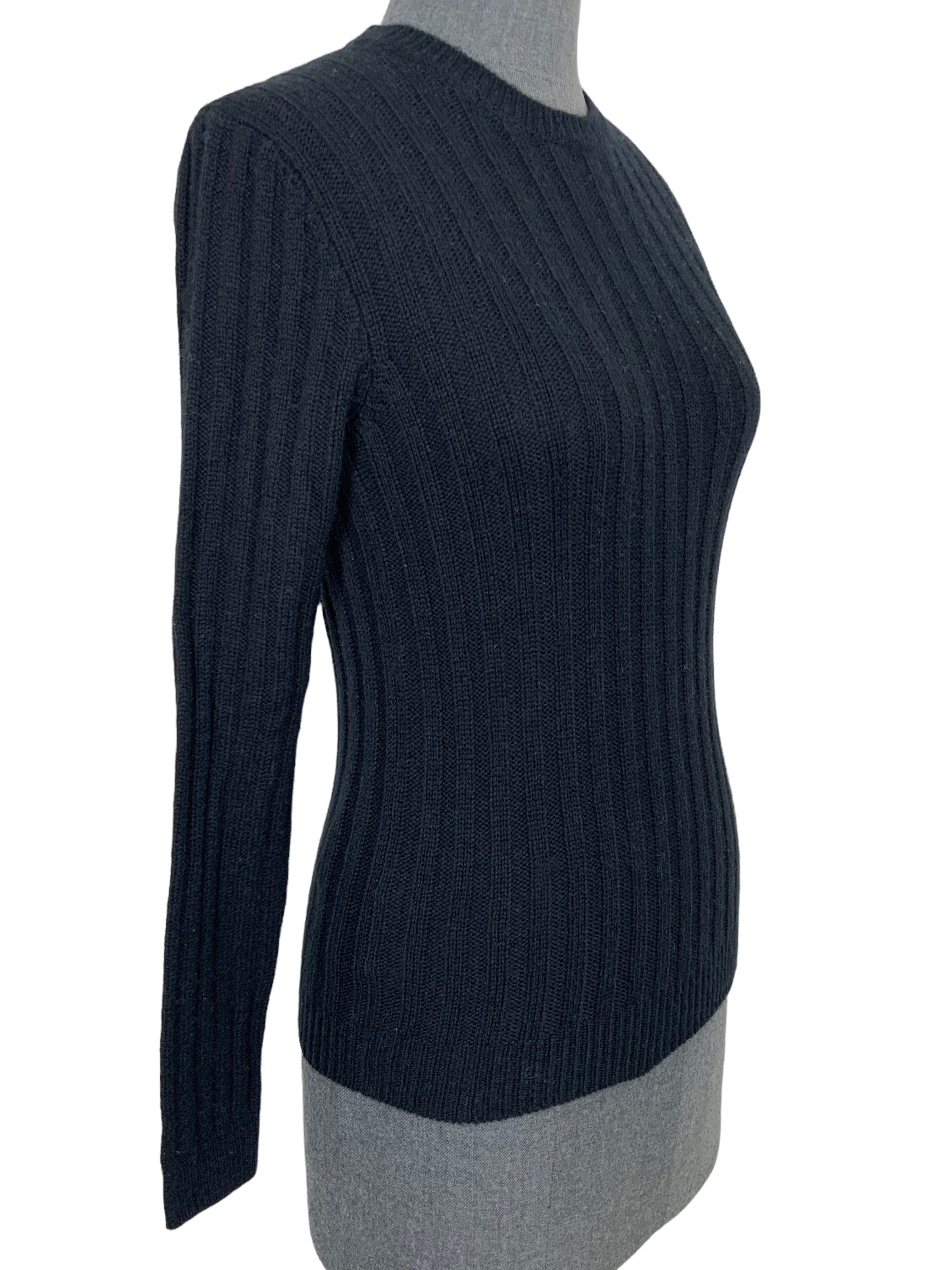 PRADA Cashmere Ribbed Sweater Small