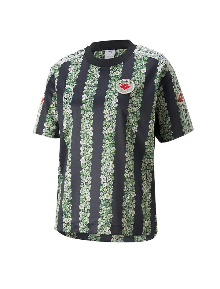 Puma Football Jersey featuring Liberty Print in Black/AOP