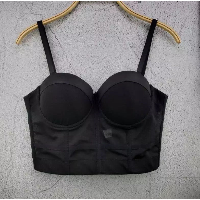 Push up bra with corset mesh