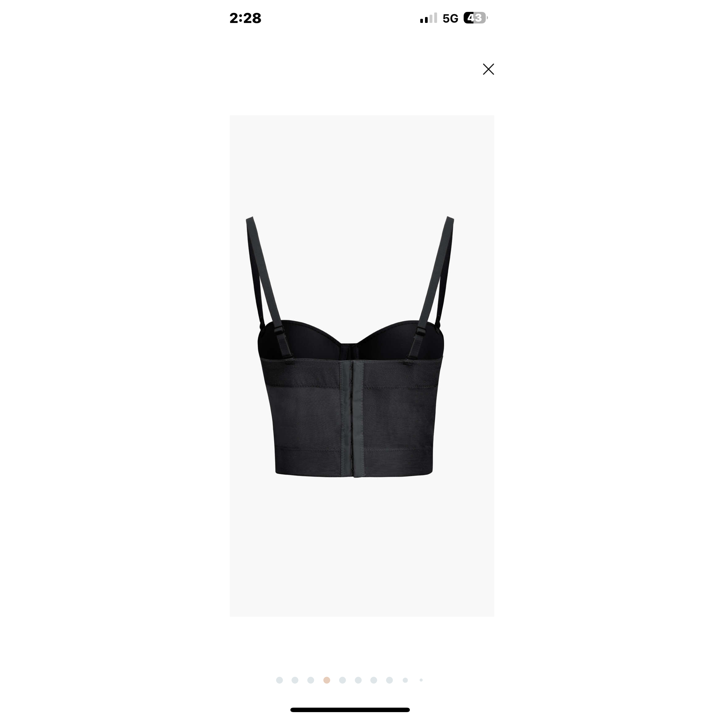 Push up bra with corset mesh