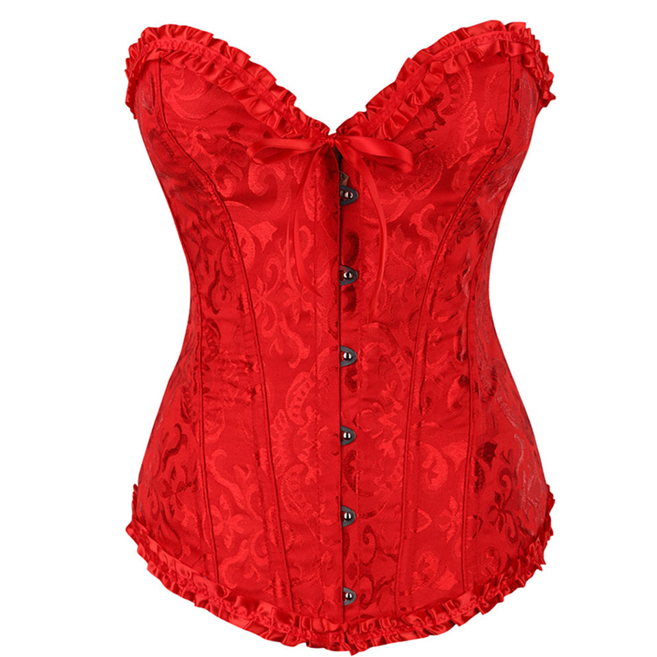 Red Fayette Corset Drag