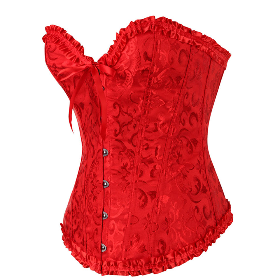 Red Fayette Corset Drag