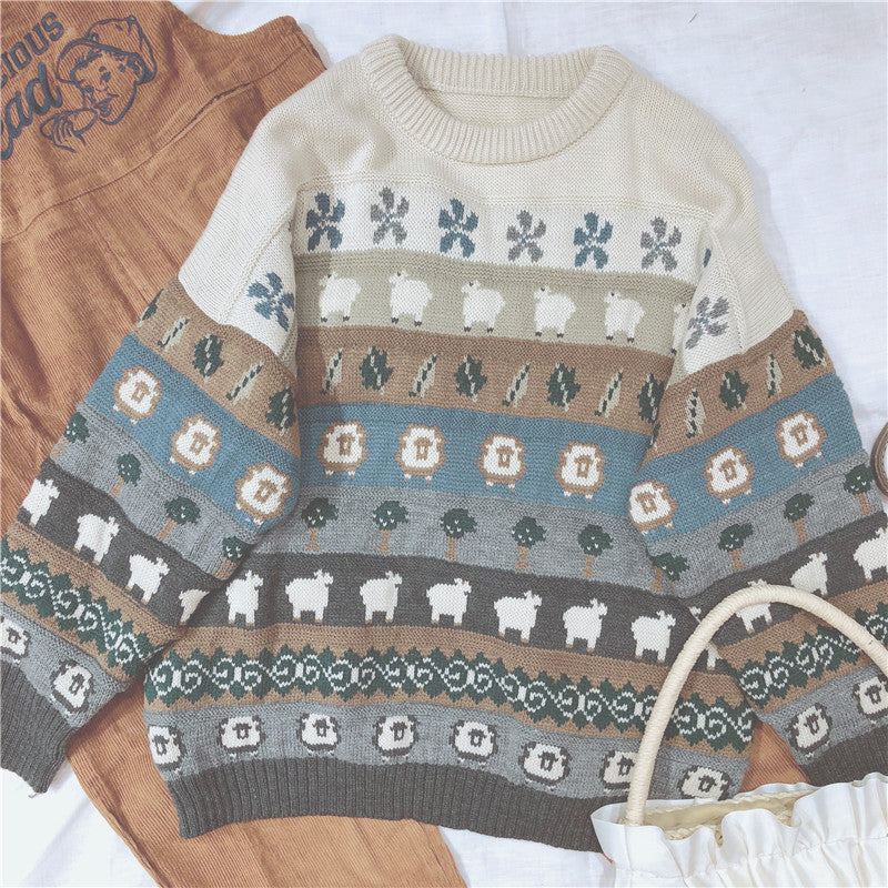 Retro adorable sweater- BY21049