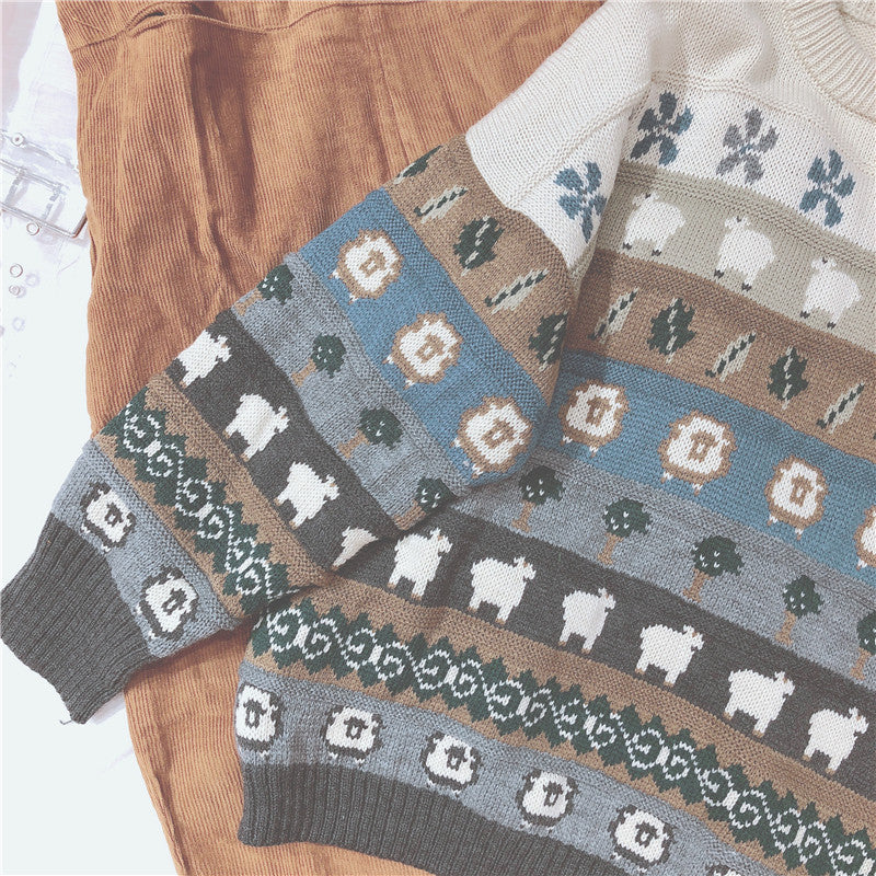 Retro adorable sweater- BY21049