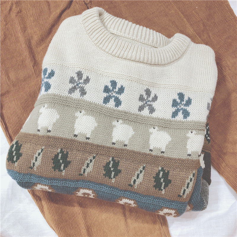 Retro adorable sweater- BY21049