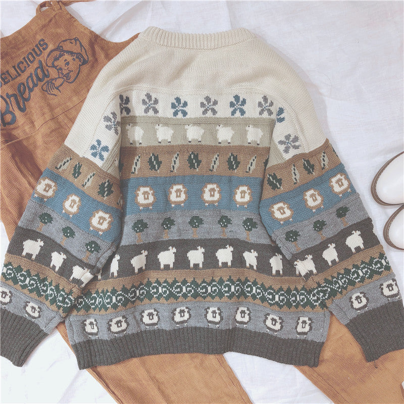 Retro adorable sweater- BY21049