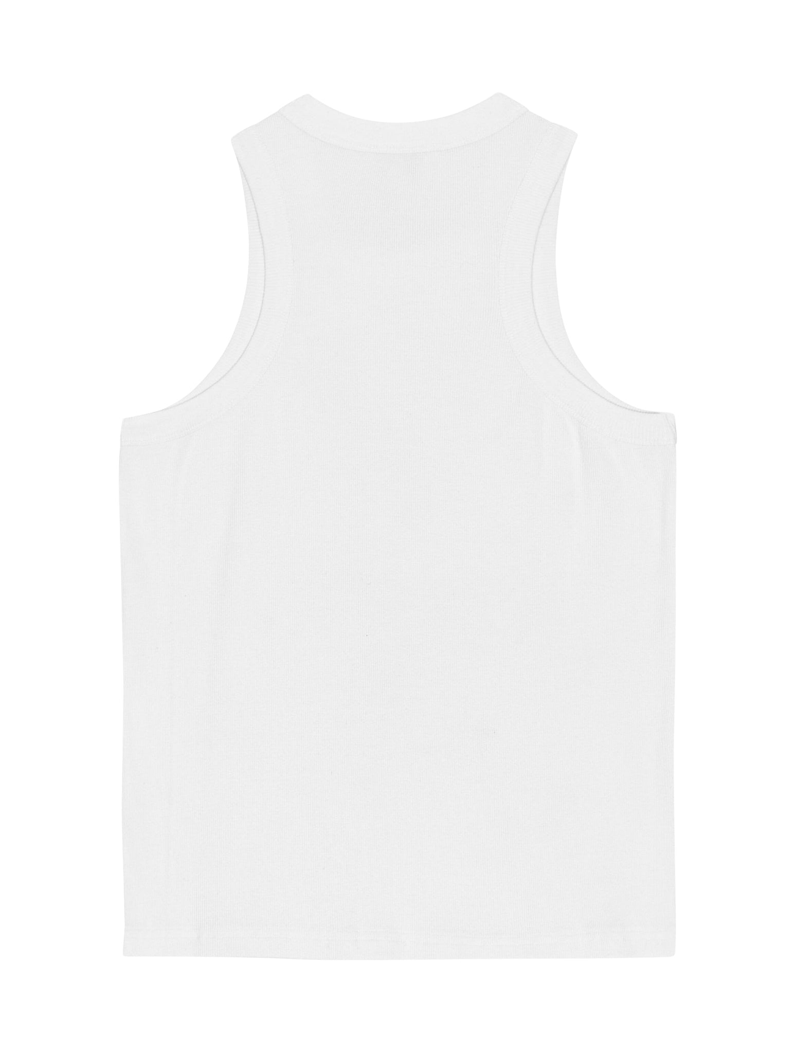 Ribbed jersey tank top with embellishments