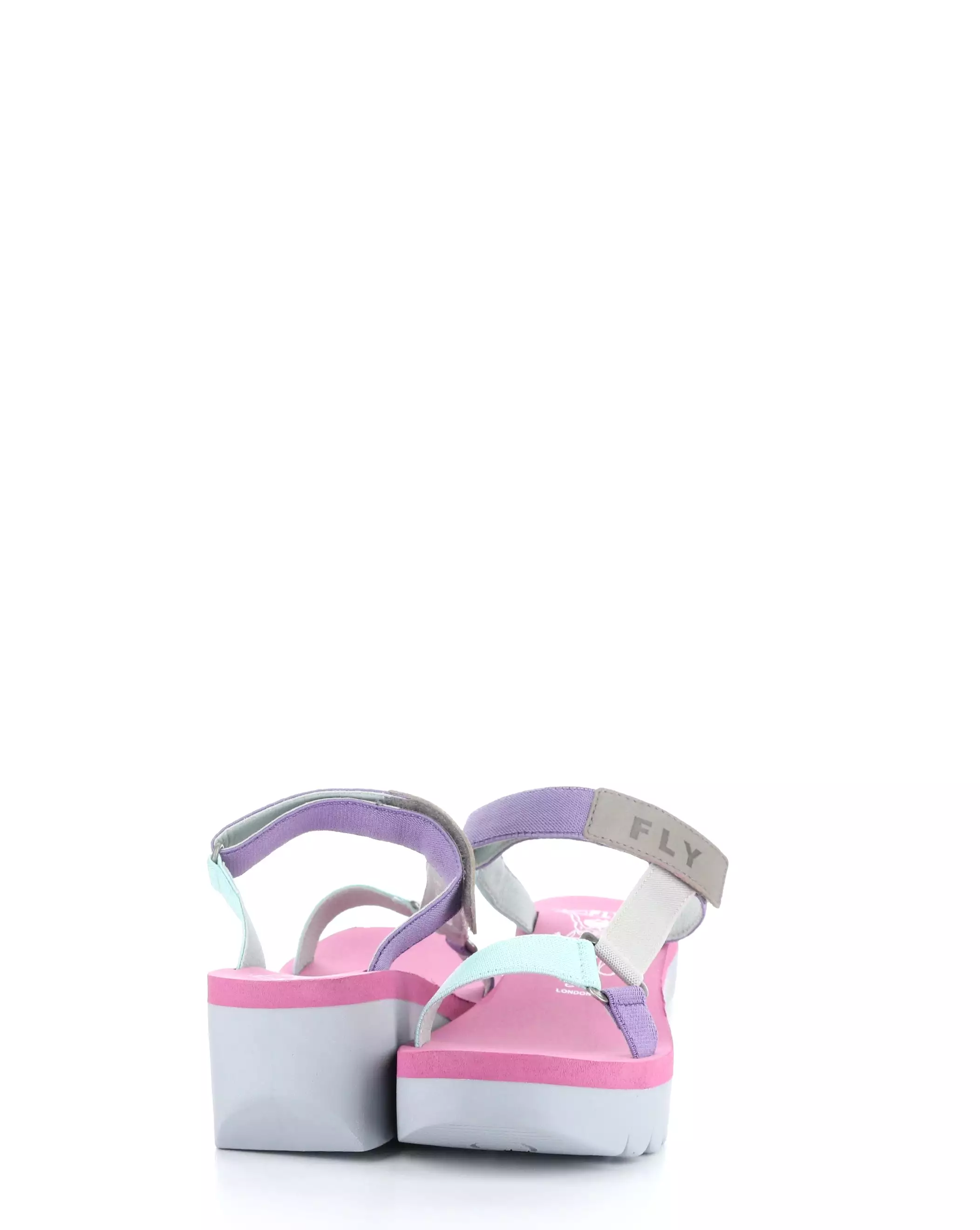 Round Toe Sandals YAKA037FLY 001 GREY/MULTI/CAMU PINK