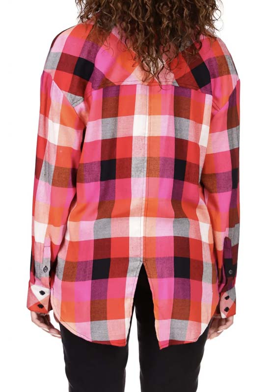 Sanctuary Rouge Plaid Slit Back Tunic