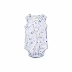 Sardines Print Waffle Tank Jumpsuit