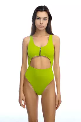 Shark Polewear Bodysuit - Lime