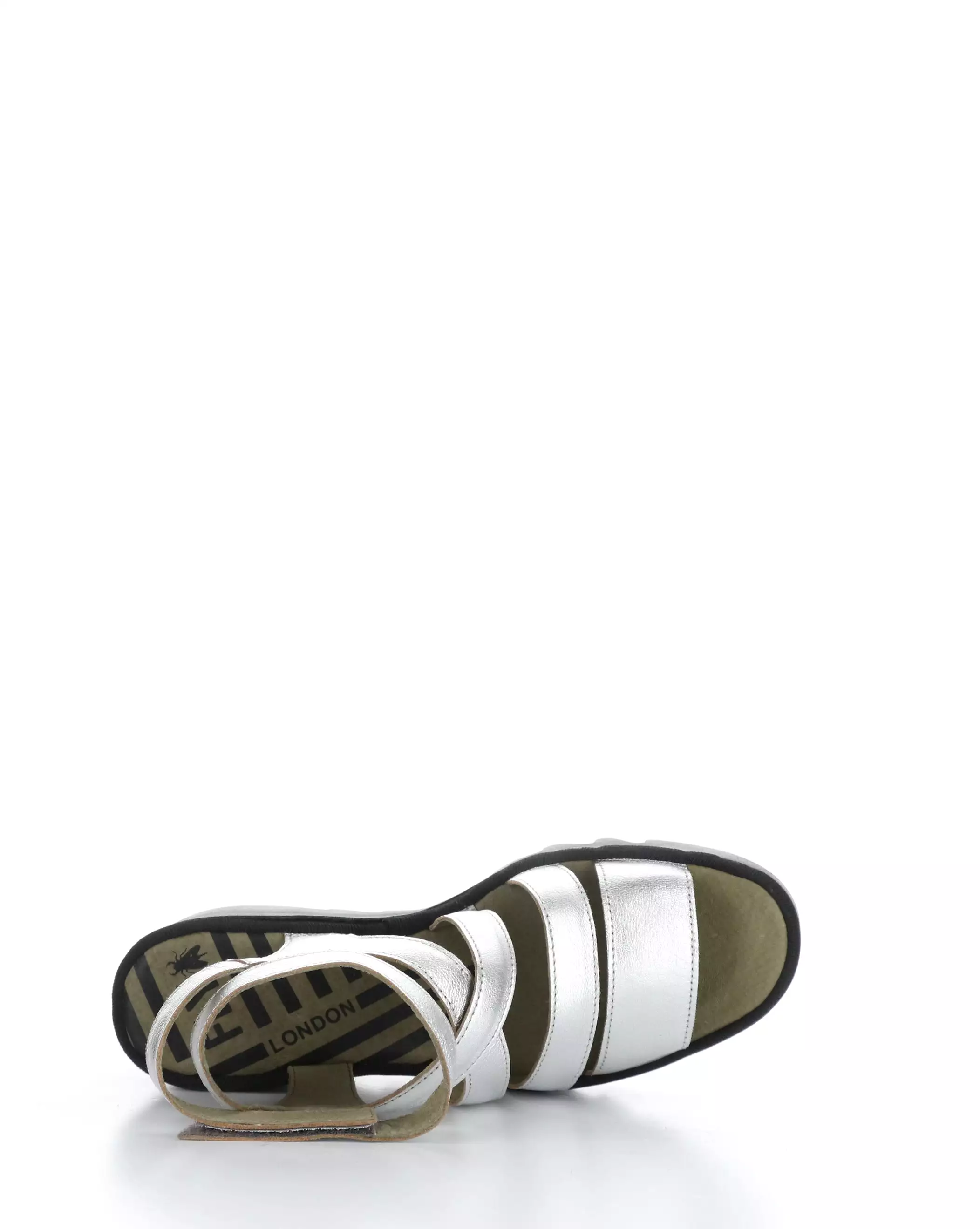 Silver Velcro Sandals - BAFY485FLY 000