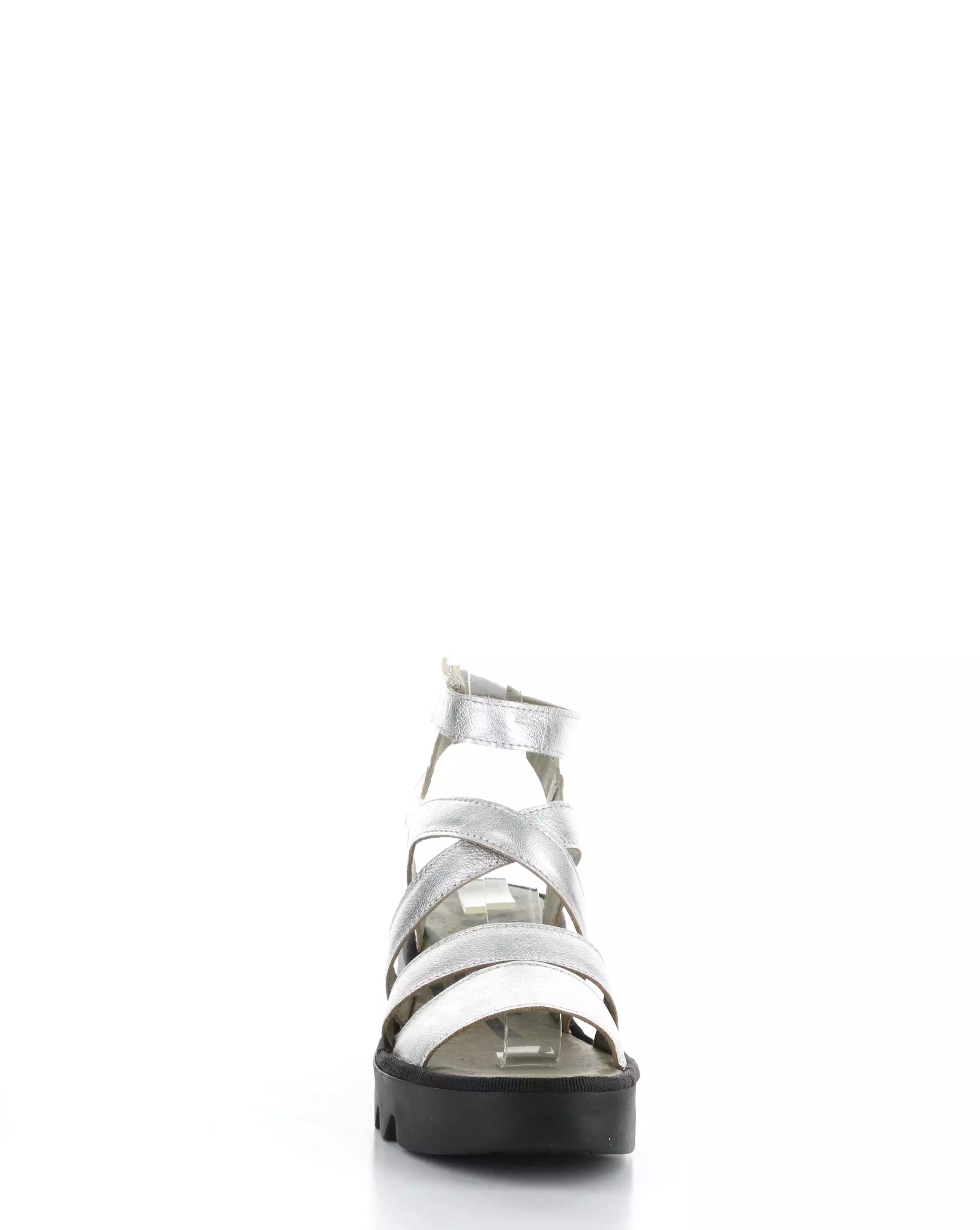 Silver Velcro Sandals - BAFY485FLY 000