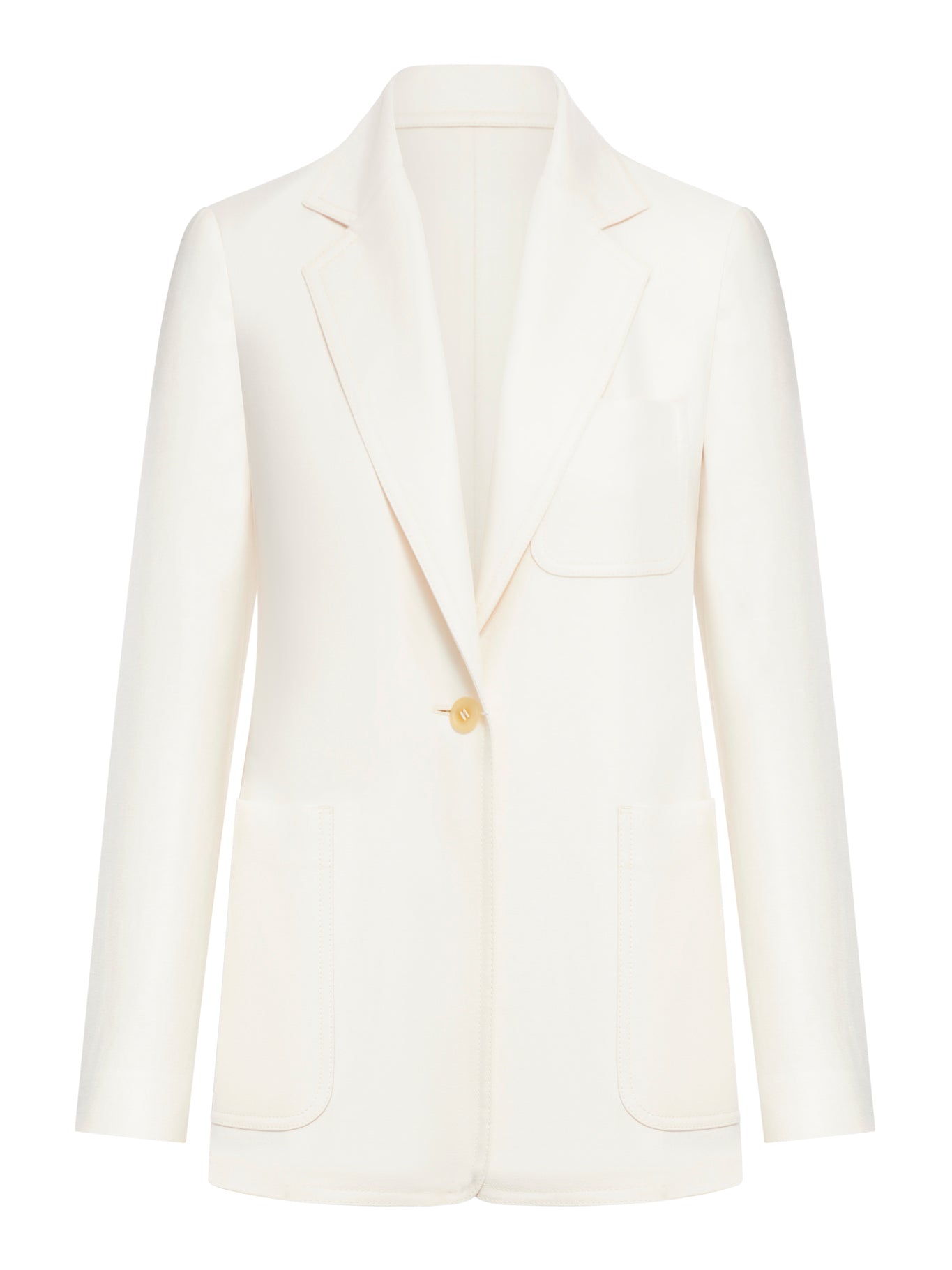 Single-breasted linen jacket