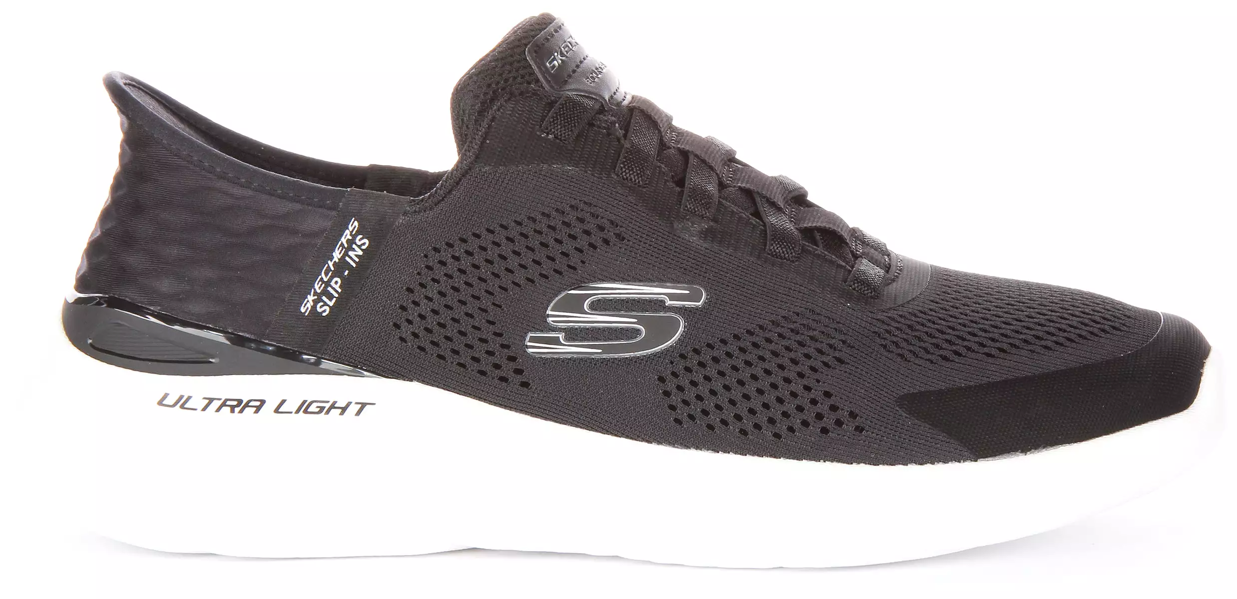 Skechers Bounders 2.0 Slip-On Shoes for Men in Black/White