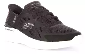 Skechers Bounders 2.0 Slip-On Shoes for Men in Black/White