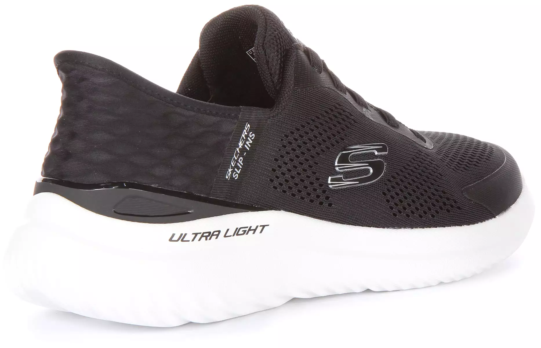 Skechers Bounders 2.0 Slip-On Shoes for Men in Black/White